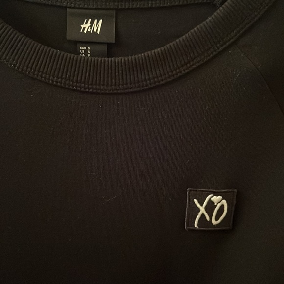 COPY - The Weeknd’s H&M Sweatshirt XO Black and White size S - Picture 2 of 3